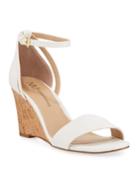 Frankie Ankle-strap Cork Wedge