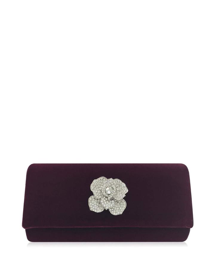 Kyra Embellished Velvet Clutch Bag