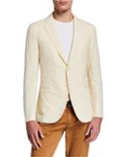 Men's Seersucker Stripe Tailored Jacket