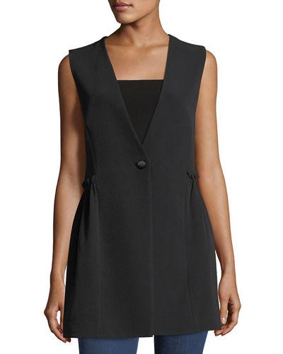 Ruffle-side Vest