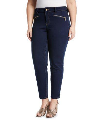 Zip-pocket Skinny Jeans,