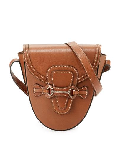 Petra Leather Crossbody Bag, Bread
