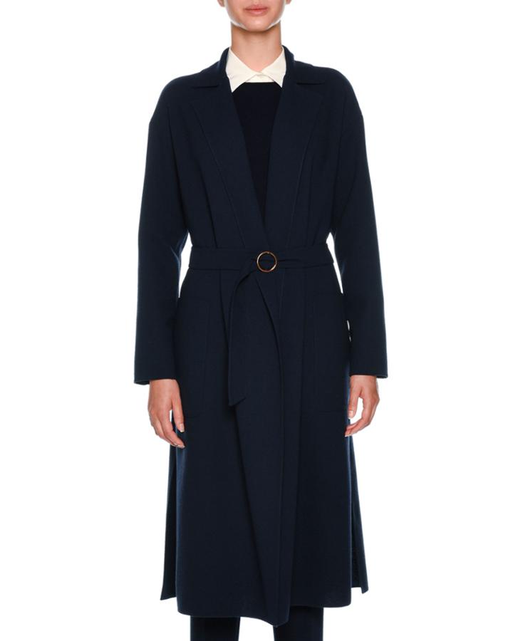 Double Wool Crepe Timeless Coat