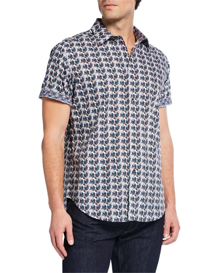 Men's Hampden Skull Print Short-sleeve