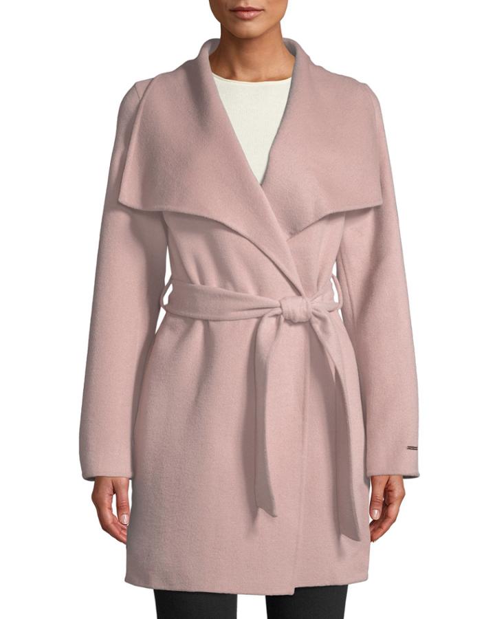 Ella Double-face Wool Wrap Coat