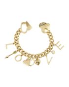 Tough Love Charm Bracelet, Gold