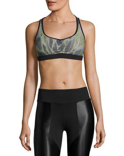 Verge Versatility Sports Bra, Blue Pattern