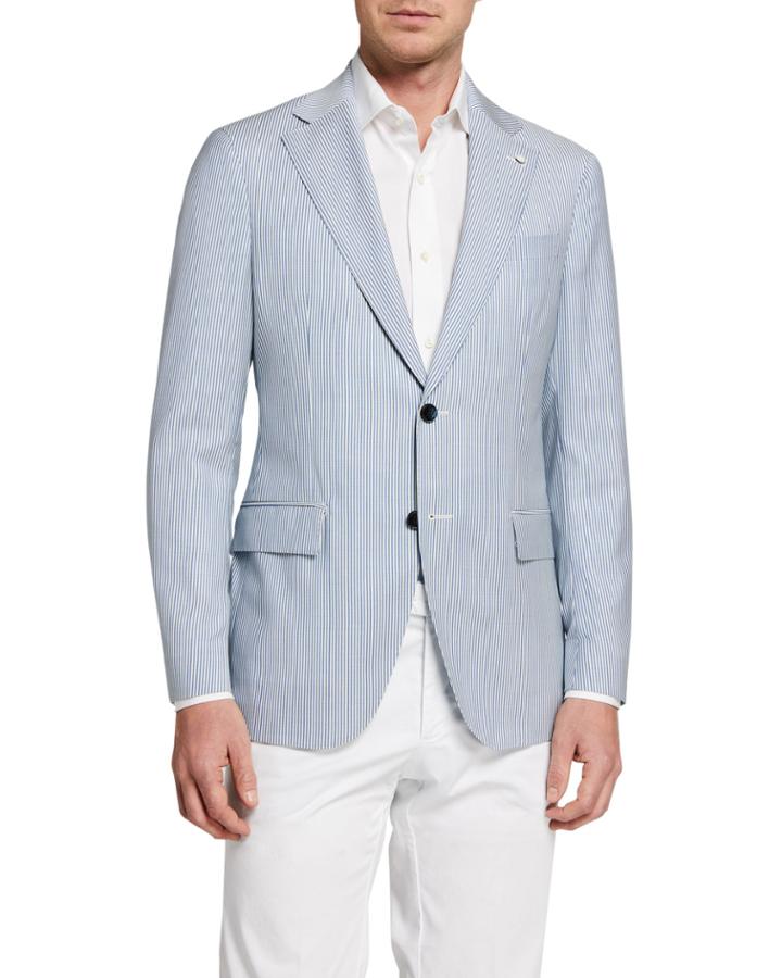 Men's Pinstripe Wool