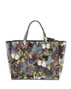 Butterfly Leather Top Handle Bag,
