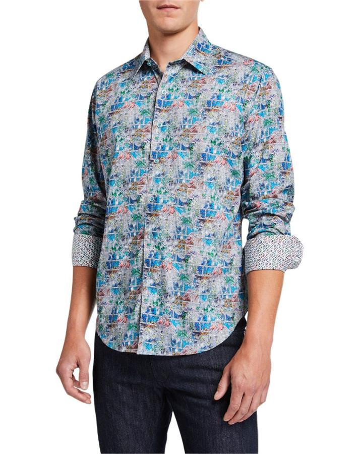 Men's Clanton Long-sleeve Cotton