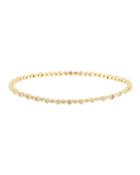 14k Round & Oval Diamond Bangle