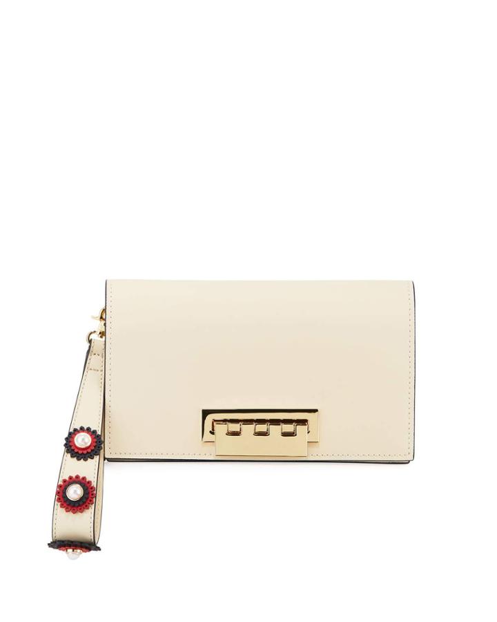 Earthette Clutch Bag With Floral Wristlet