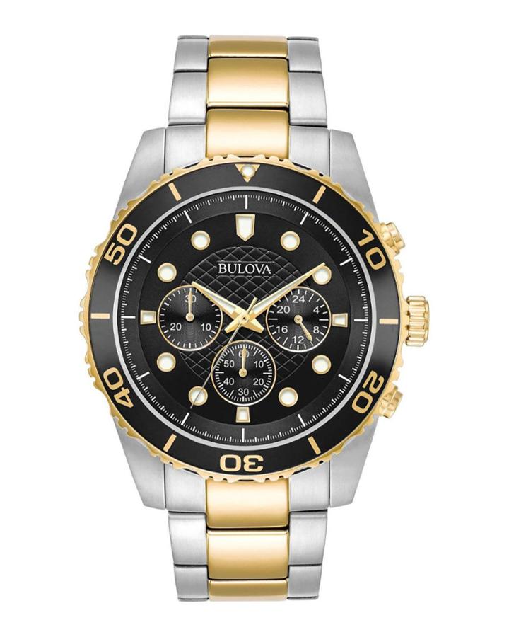 Men's Sport Chronograph Watch With Bracelet Strap, Two-tone