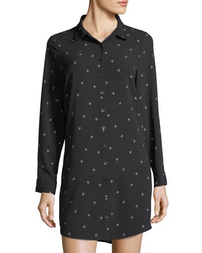 Chiffon Cactus-print