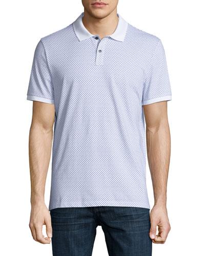 Short-sleeve Dot Pique Polo