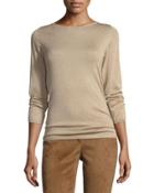Cashmere-blend Boat-neck