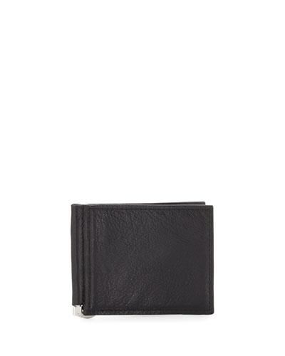 Money-clip Bi-fold Wallet, Black