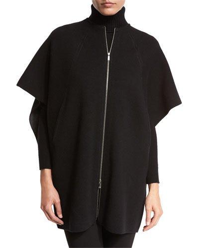 Two-tone Oversize Stretch-cashmere Cape