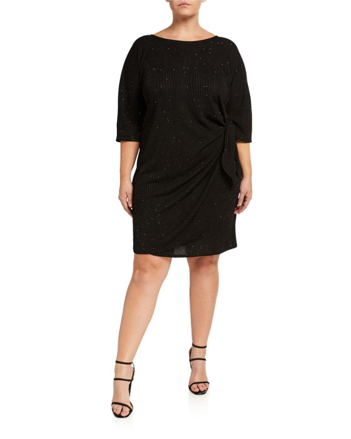 Plus Size Glitter Knit