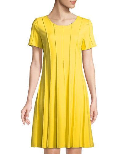 Seamed Fit-&-flare Dress