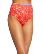 Cecilia Snake-print High-waist Bikini Bottom