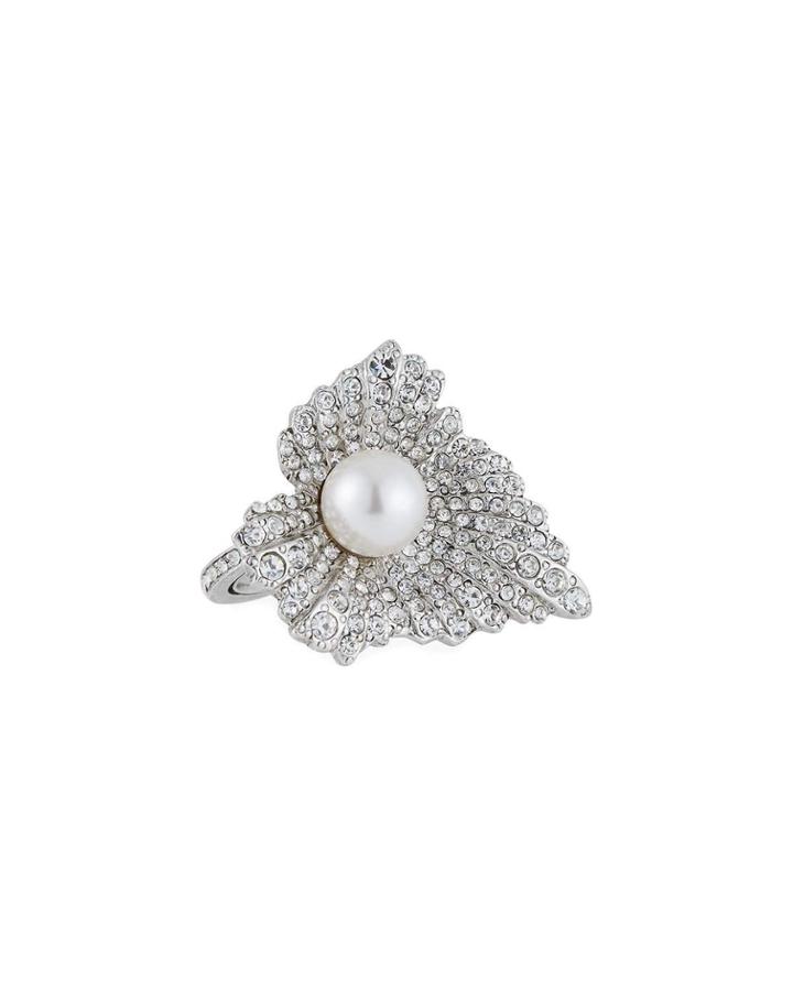 Pearly Grape-leaf Ring