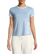 Embroidered Logo Cotton Ringer Tee