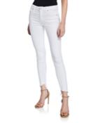 Mid-rise Frayed Ankle Jeans