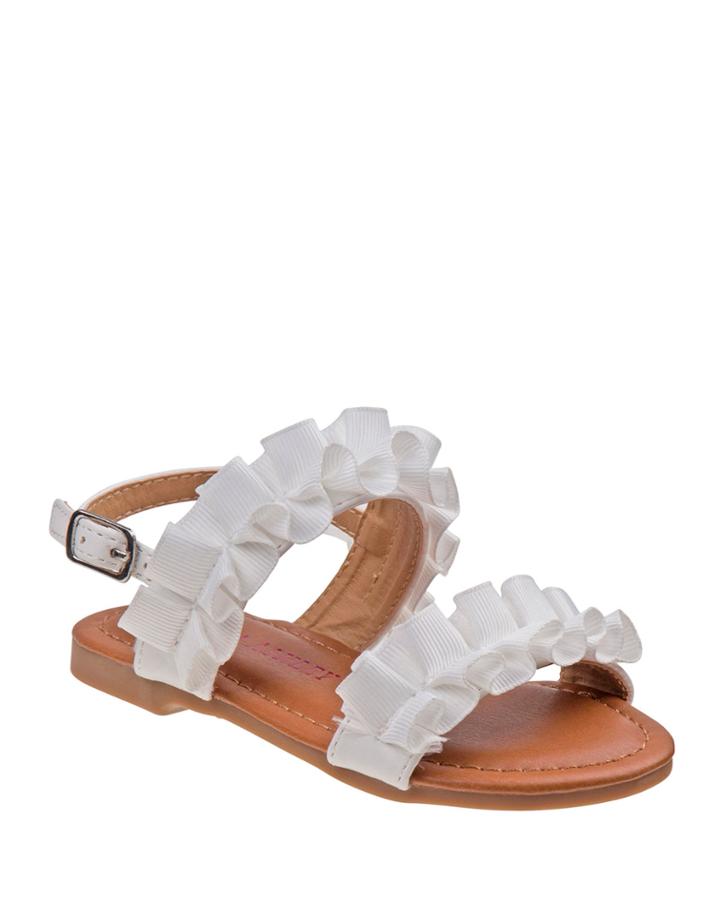 Ribbon Ruffle Sandals, Toddler/kids