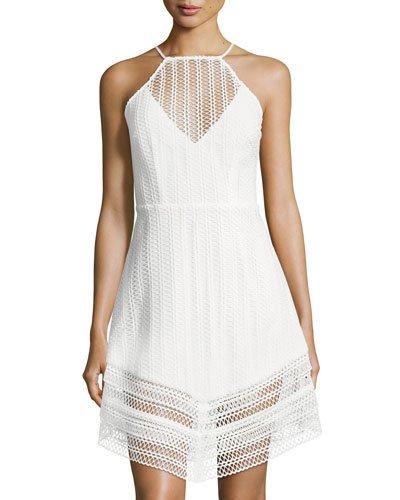 All Night Lace Mini Dress, Ivory