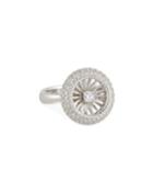 18k Art Nouveau Round Diamond Ring,