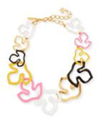 Foliage Outline Painted Necklace