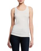 Metallic Scoop-neck Tank