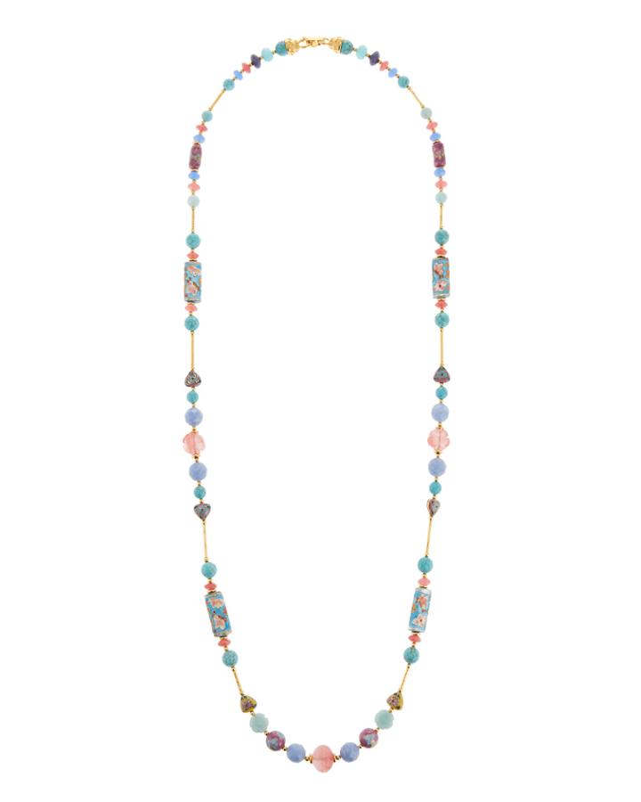 Long Mixed Pastel Necklace