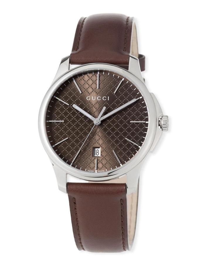G-timeless Automatic Watch, Dark Brown