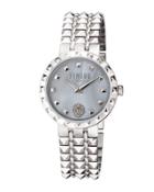 36mm Coral Gables Studded Bracelet Watch, Gray
