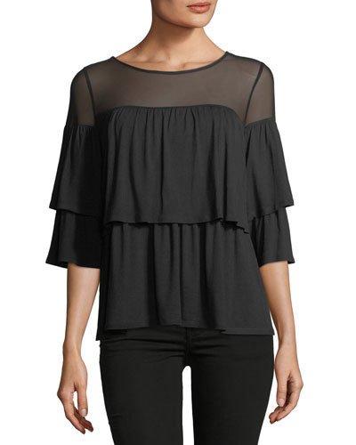 Tiered Bell-sleeve Tee
