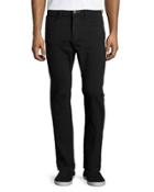 Slim Straight-leg Jeans, Black