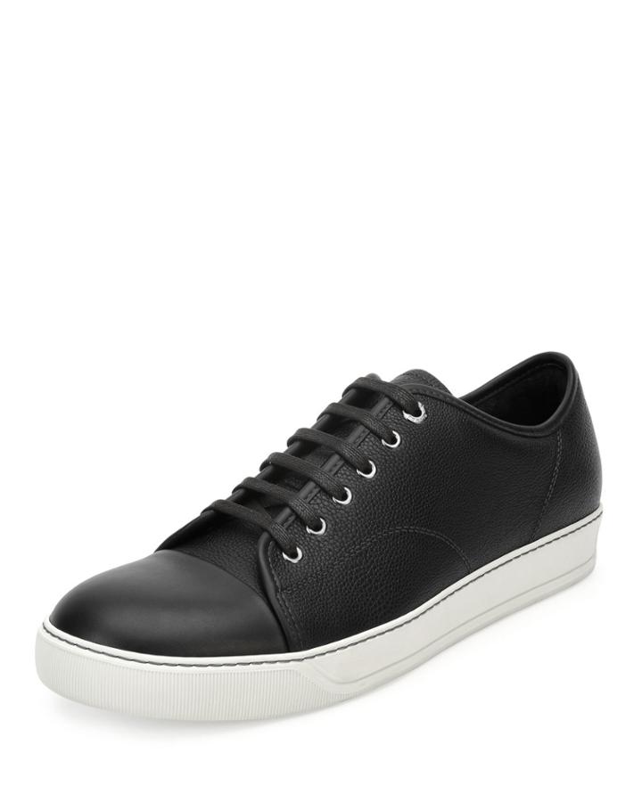 Grainy Leather Low-top