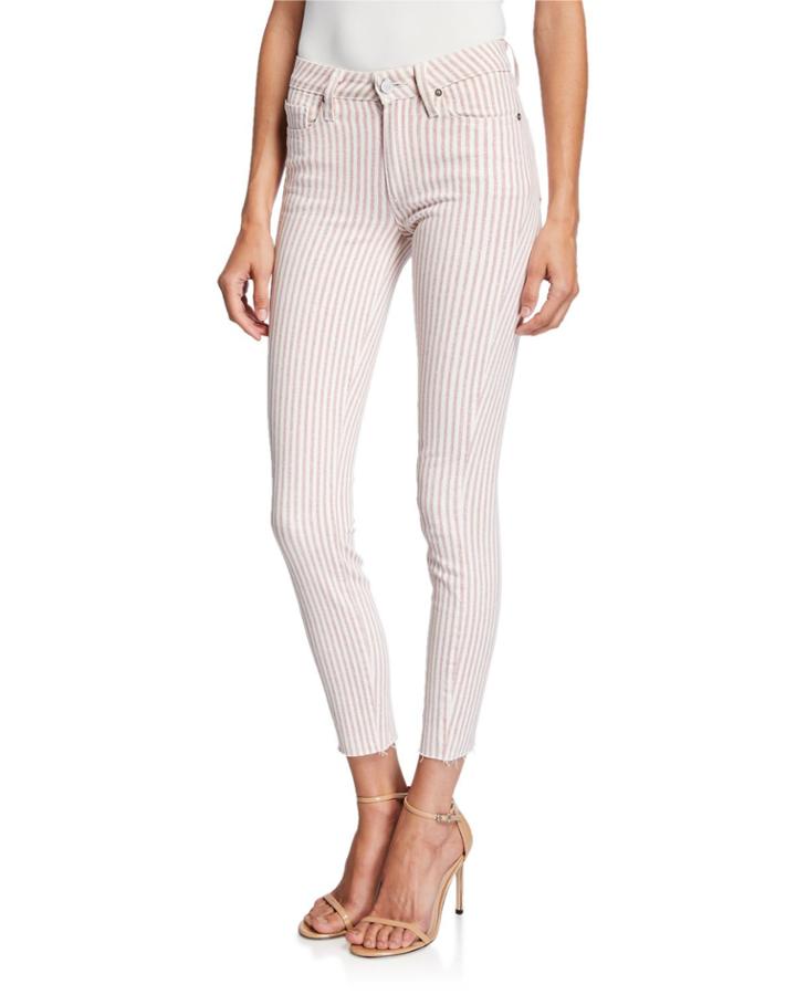 Hoxton Skinny Ankle Jeans With Raw Hem