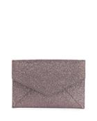 Crinkle Metallic Envelope Clutch Bag