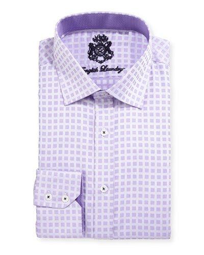 Square-print Cotton Dress