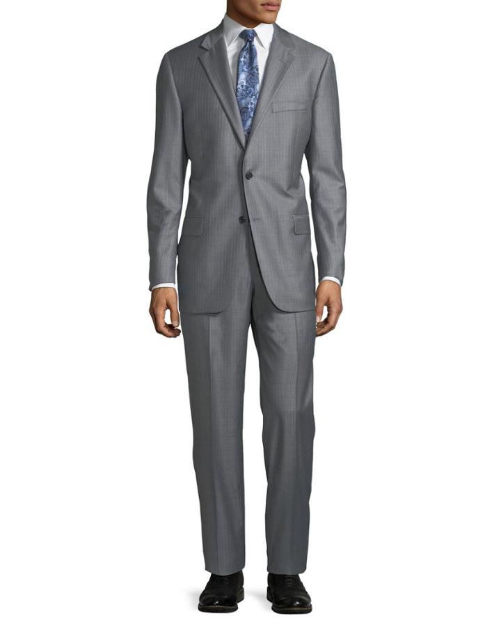 Men's Striped Two-piece Suit,