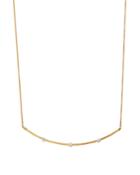 18k Diamond & Bar Necklace