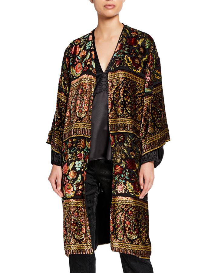 Tapestry Devore Panne Kesa Jacket