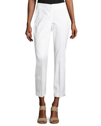 No-waist Invisible-fly Ankle Trousers
