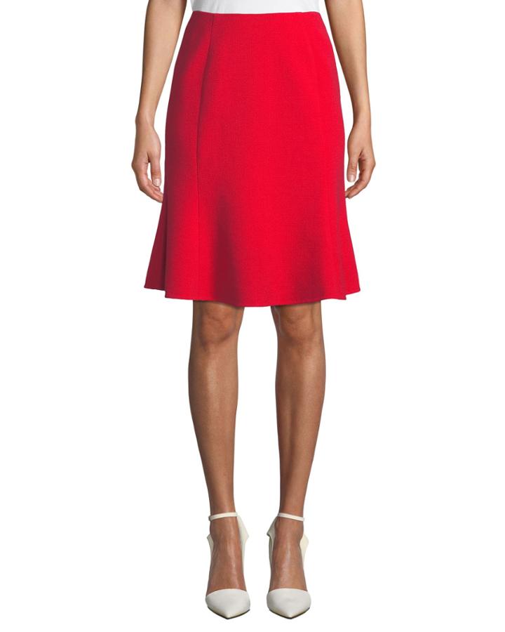 Flared Wool-blend A-line