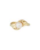 14k Yellow Gold Freshwater 6.5mm Pearl Ring,