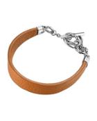 Bamboo Link Station Bracelet, Caramel
