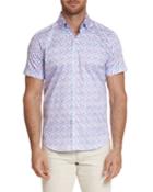 Men's Banner Trim Fit Graphic-print Short-sleeve